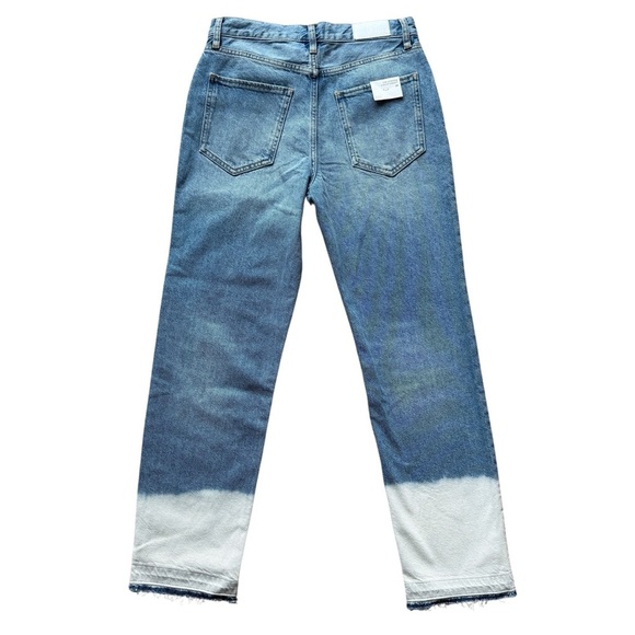 Rails Women's Atwater Slouchy Straight Jeans $188 26 Blue Bleach Wash High Rise - Picture 11 of 13